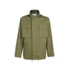 Off-white Man Jacket Military Green Size L Cotton In Green