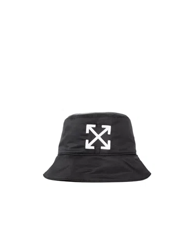 OFF-WHITE OFF-WHITE ARROW EMBROIDERED BUCKET HAT