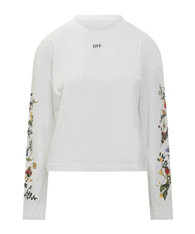 OFF-WHITE OFF-WHITE ARROW FLOWERS LONG-SLEEVED T-SHIRT