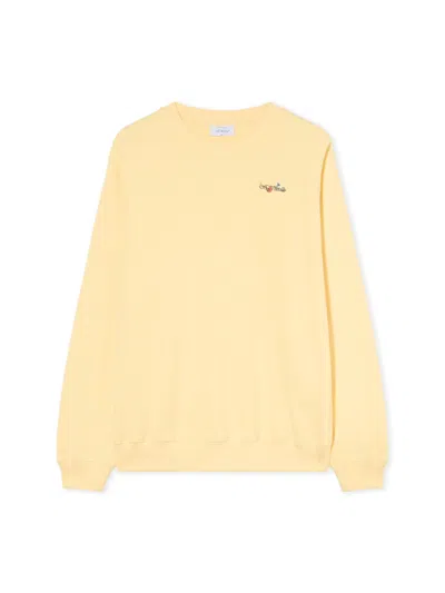 Off-white Arrow Glass Flower Crewneck Logo Sweatshirt In Neutral