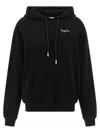Off-white Hoodie With Graphic Back Design In Black