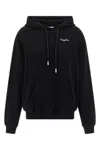 Off-white Hoodie With Graphic Back Design In Black