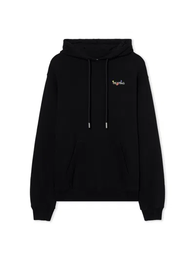 OFF-WHITE ARROW GLASS FLOWER LOGO HOODIE