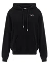 Off-white Hoodie With Graphic Back Design In Black