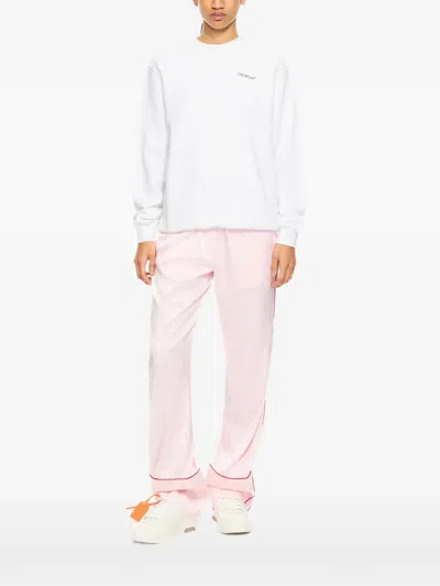 Off-white Arrow Glowing Flower Sweatshirt In White