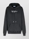 Off-white 'arrow' Graphic Hooded Sweatshirt With Kangaroo Pocket