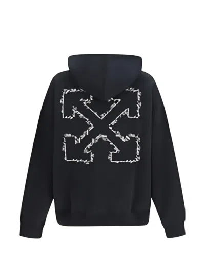 Off-white Arrow Graphic Hoodie In Black