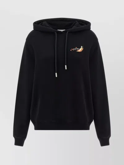 OFF-WHITE ARROW GRAPHIC HOODIE FEATURING DRAWSTRING
