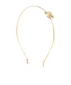 Off-white Crystal Arrow Logo Headband In Yellow
