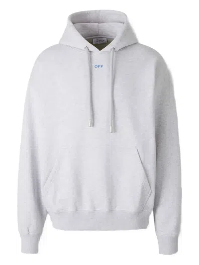 Off-white Arrow Hoodie In Gray