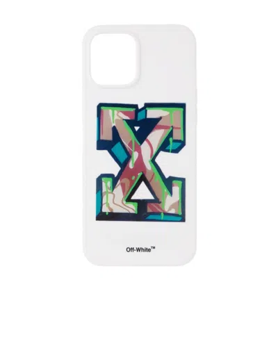 Off-white Arrow Iphone 12 Pro Max Mobile Phone Case In White