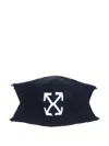 Off-white Arrow-knit Face Mask In Blue