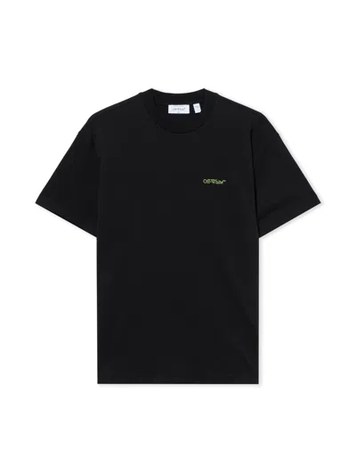 Off-white Arrow Print Crewneck T-shirt In Black