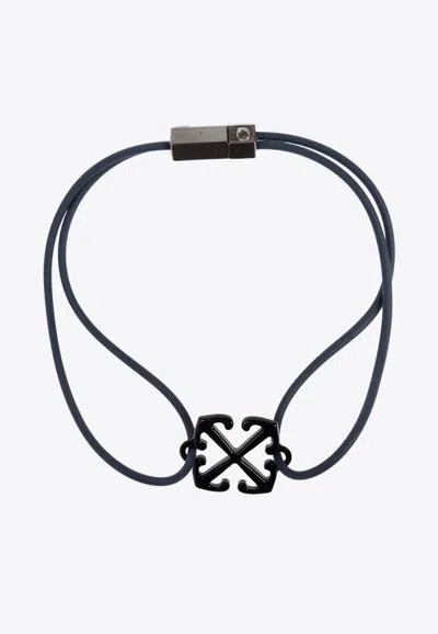 OFF-WHITE ARROW-LOGO BRACELET