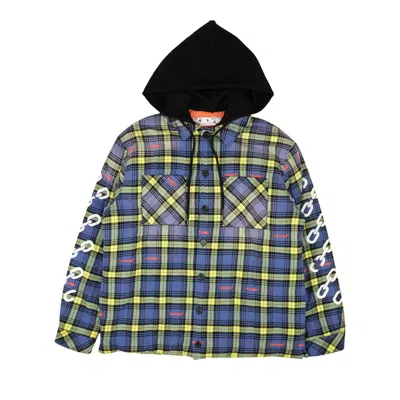 Pre-owned Off-white Arrow Logo Jacket 'dusty Blue'