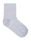 Off-white Arrow Logo-jacquard Socks In Grey
