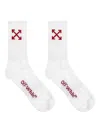 Off-white Medium Socks With Arrow Pattern In White