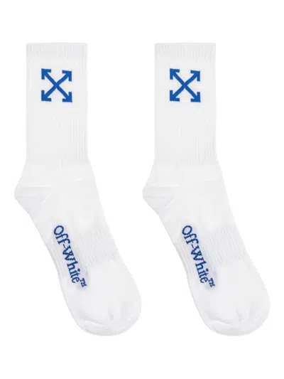 Off-white Arrow-logo Socks In White