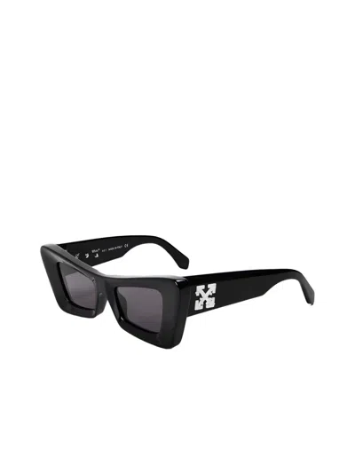 Off-white Arrow Logo Sunglasses In Black
