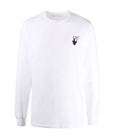 Off-white Arrow Logo Sweatshirt In White