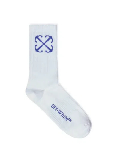 Off-white Arrow Mid Calf Socks In White