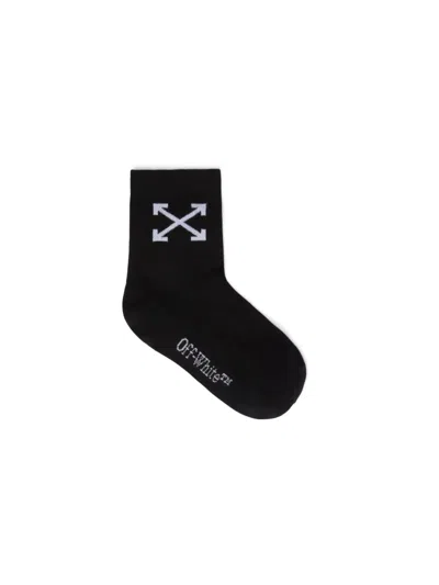 Off-white Arrow Mid-height Socks In Black