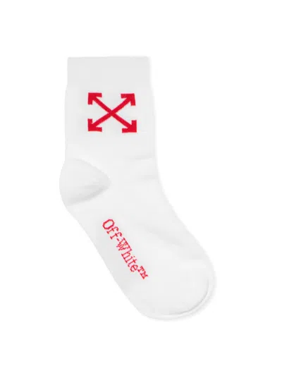 Off-white Arrow Mid High Socks In White