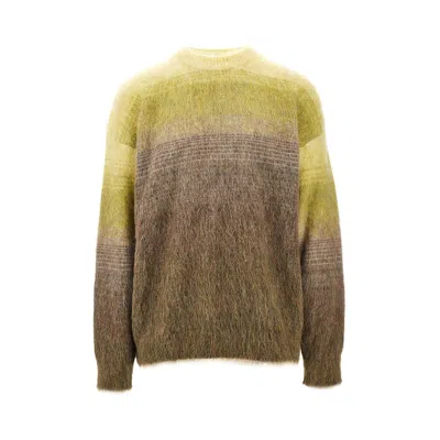 Off-white 'arrow' Mohair-blend Sweater In Brown