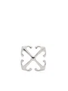 Off-white Arrow Mono Earring In Silver