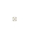 Off-white Arrow Mono Earring In Silver
