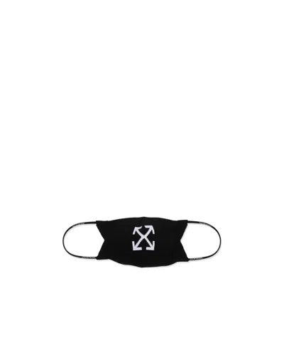 Off-white Arrow Motif Face Mask In Black