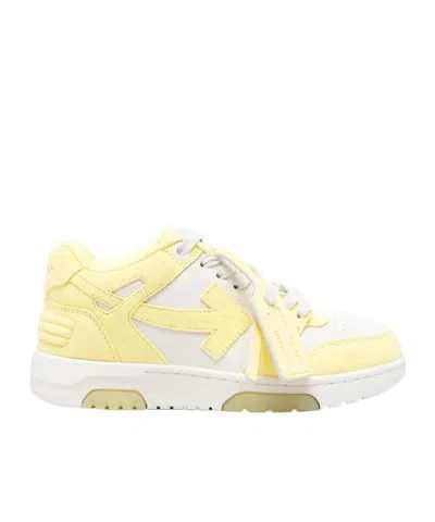 Off-white Arrow-motif Sneakers In Yellow