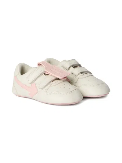 Off-white Babies' Arrow Motif Velcro Mini Out Of Office Sneakers In Multi