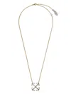Off-white Arrow Necklace In Gold