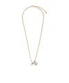 Off-white Bicolor Arrow + Ring Necklace In Yellow