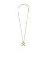 Off-white Bicolor Arrow Pendant Necklace In Yellow