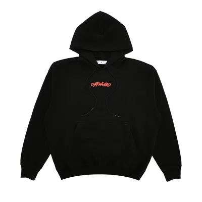 Pre-owned Off-white Arrow On Canvas Skate Hoodie 'black/multicolor'
