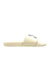 Off-white Arrow Detail Slides In Neutral