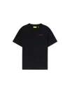 Off-white Arrow Outline Flock Logo T-shirt In Black