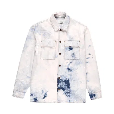 Pre-owned Off-white Arrow Over Denim Shirt 'extreme Bleach' In Blue