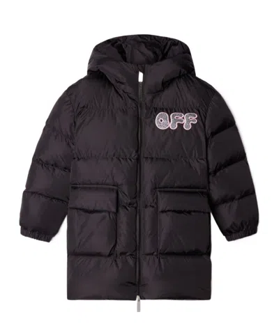 Off-white Arrow Padded Jacket In Black