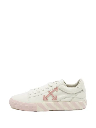 Pre-owned Off-white Arrow-patch Sneakers In White