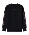 Off-white Arrow-print Cotton Sweatshirt In Black