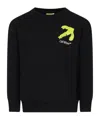 Off-white Arrow-print Cotton Sweatshirt In Black