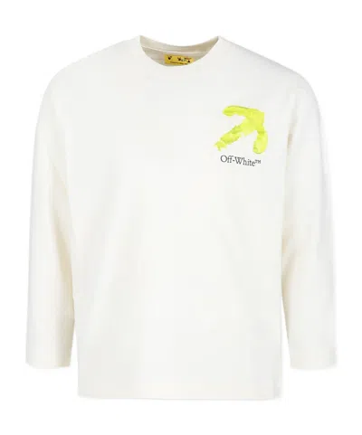 Off-white Arrow-print Cotton T-shirt In White