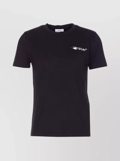 Off-white Arrow Print Crewneck Short Sleeve T-shirt In Black