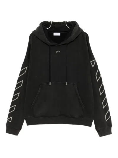 Off-white Arrow-print Hoodie In Black