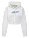 Off-white Arrow Print Hoodie In White