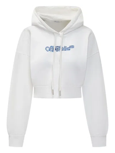 Off-white Arrow Print Hoodie In White
