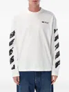 Off-white Arrow-print Long-sleeve T-shirt In White